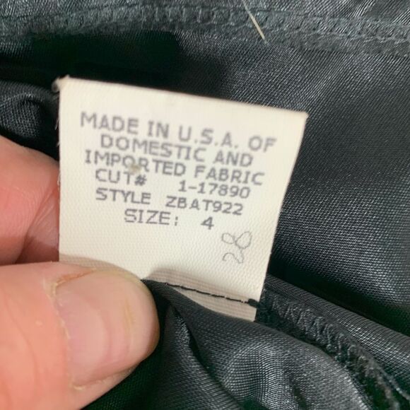 David Meister Asymmetrical Black Sheath Dress Sz 4 - Picture 6 of 6